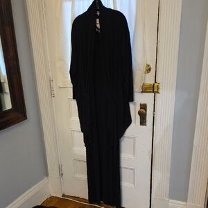 Elegant Black Long Tunic and Sleeveless Dress